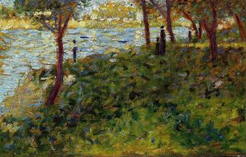 Georges Seurat : La Grande Jatte, Landscape with Figures